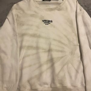 white fox tie dye crewneck